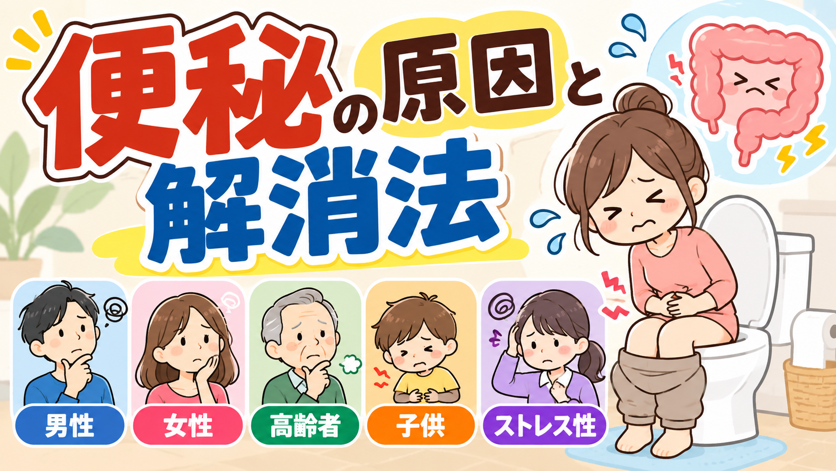 便秘の原因とは？そんなお悩みを徹底解説！