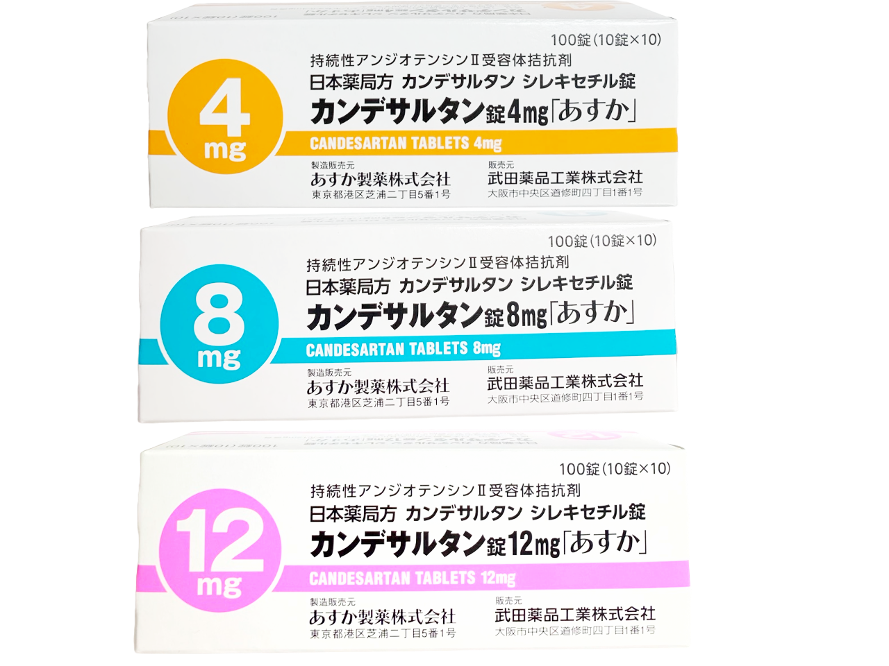 カンデサルタン錠4・8・12㎎「あすか」