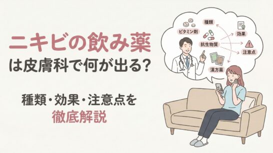 ニキビの飲み薬は皮膚科で何が出る？種類・効果・注意点を徹底解説