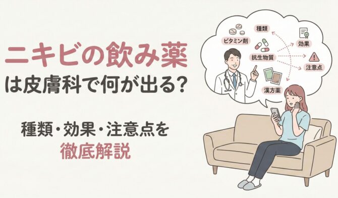 ニキビの飲み薬は皮膚科で何が出る？種類・効果・注意点を徹底解説