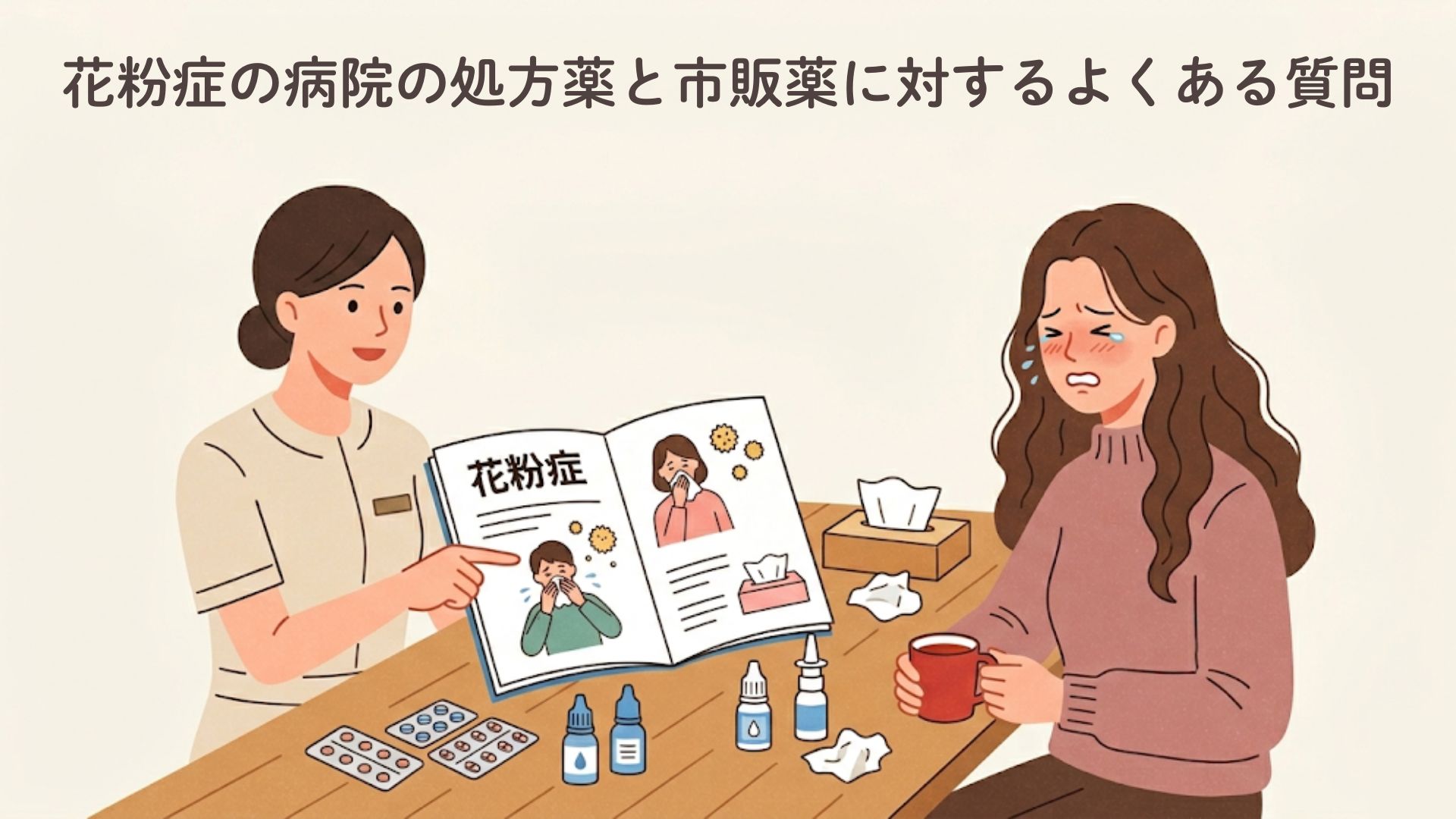 花粉症の病院の処方薬と市販薬に対するよくある質問