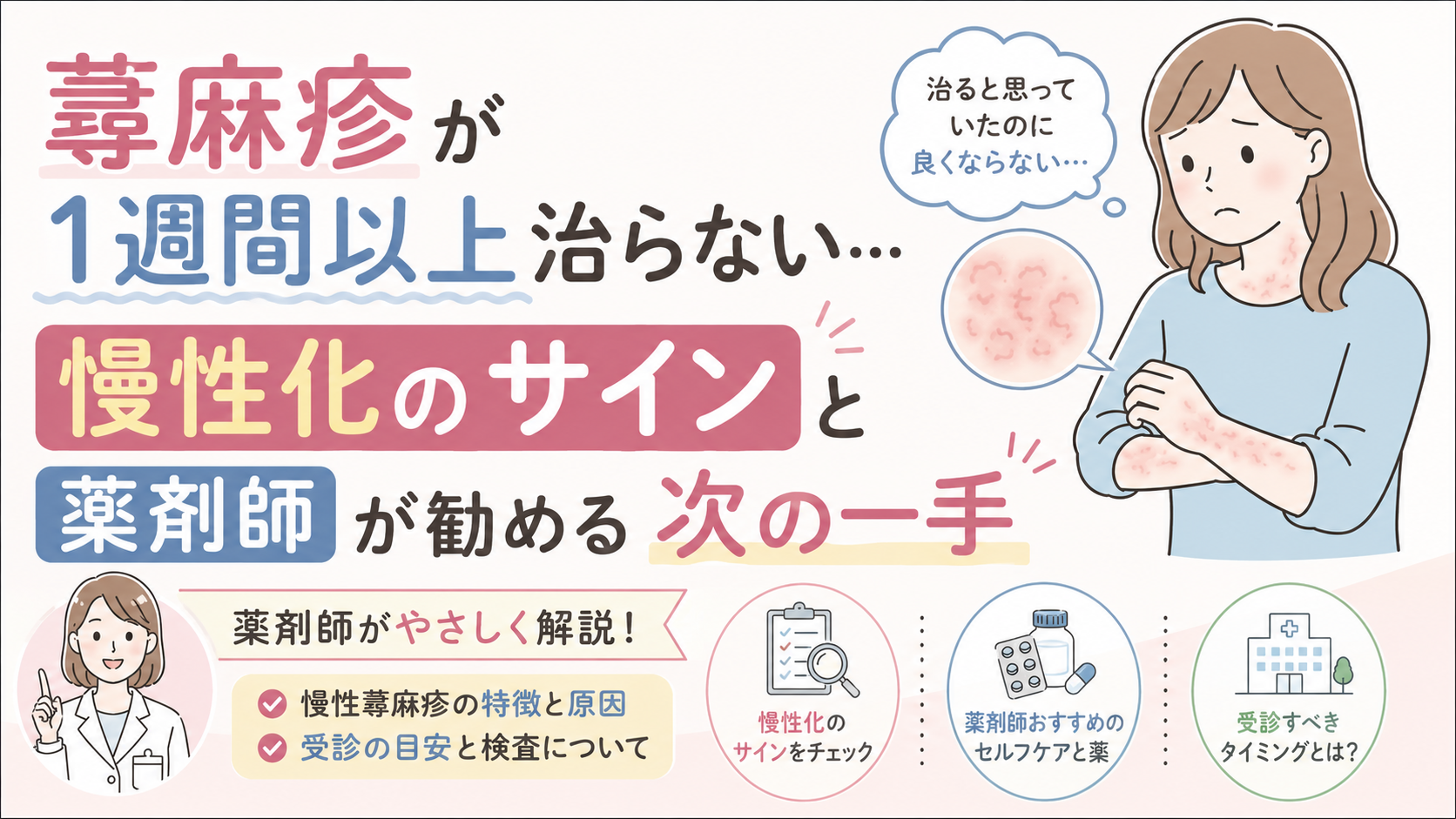 蕁 麻疹 治ら ない