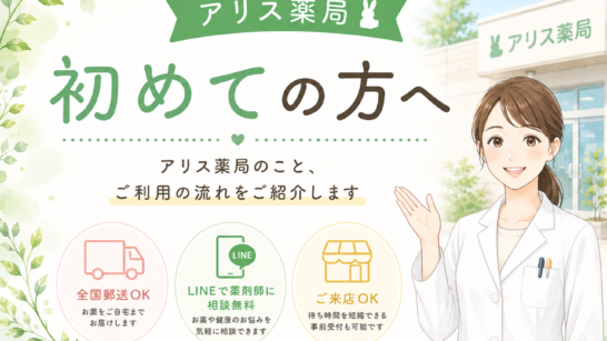 アリス薬局初めての方へ