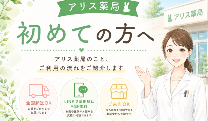 アリス薬局初めての方へ